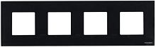 Рамка универсальная ABB Niessen Zenit 4-м. 8 мод. N2274 CN стекло черное картинка