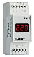Вольтметр однофазный цифровой на DIN-рейку DigiTOP ВM-1 400В