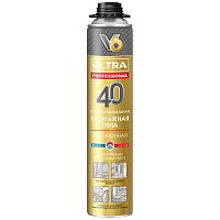 Пена монтажная профессиональная V6 Ultra 40 всесезонная 460 гр (1/12) V6 — купить по цене от 450 ₽ | ПрофБезопасность