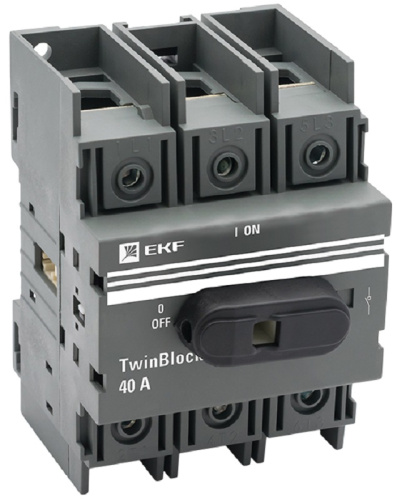 Рубильник EKF PROxima TwinBlock 3п 40А с ручкой