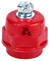 Изолятор силовой шинный IEK SM25 (М6) с болтом красный