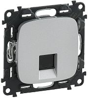 Розетка компьютерная без рамки Legrand Valena Allure 1-м. RJ45 6e алюминий