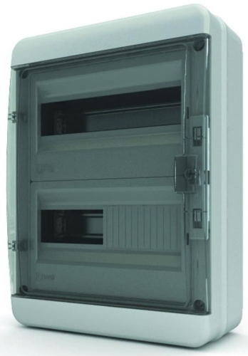 Бокс пластиковый Tekfor ЩРН-П-24 BNK 65-24-1 (410х300х153мм) IP65 прозрачная дверца