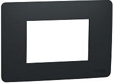 Рамка горизонтальная Schneider Electric Unica Modular 1-м. 3 мод. антрацит Schneider Electric — купить по цене от 758 ₽ | ПрофБезопасность