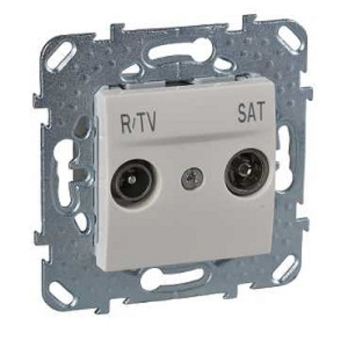 Розетка TV+R+SAT Оконечная без рамки Schneider Electric Unica 1-м. бежевый картинка фото 2