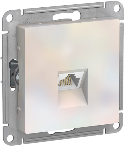 Розетка компьютерная без рамки Systeme Electric AtlasDesign 1-м. RJ45 5e жемчуг