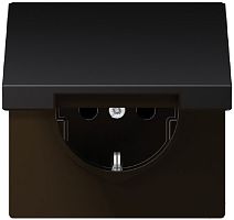 Розетка с заземлением без рамки Jung LS990 metal 1-м. крышка шторки для IP44 алюминий темный  Jung — купить по цене от 10&nbsp;660 ₽ | ПрофБезопасность