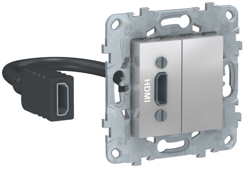 Розетка HDMI без рамки Schneider Electric Unica New 1-м. алюминий, Schneider Electric, купить, цена, доставка, безопасность Розетка HDMI без рамки Schneider Electric Unica New 1-м. алюминий Schneider Electric — купить по цене от 10 606 ₽ | ПрофБезопасность