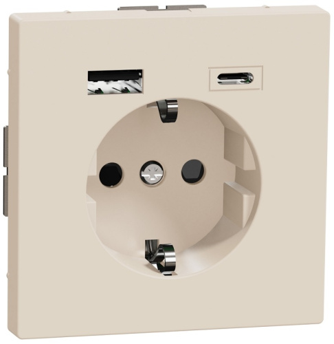 Розетка с заземлением +2xUSB тип A+C без рамки Schneider Electric Merten D-Life 1-м. сахара, Schneider Electric, купить, цена, доставка, безопасность Розетка с заземлением +2xUSB тип A+C без рамки Schneider Electric Merten D-Life 1-м. сахара Schneider Electric — купить по цене от 10 062 ₽ | ПрофБезопасность