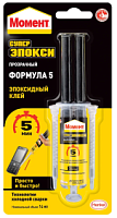 Клей Момент Супер Эпокси Формула 5 прозрачный (14мл)