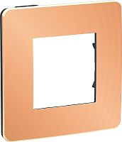 Рамка универсальная Schneider Electric Unica Studio Metal 1-м. медь/антрацит Schneider Electric — купить по цене от 1&nbsp;169 ₽ | ПрофБезопасность