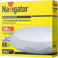 Светильник светодиодный накладной NBL-R10-18-4K-IP20-LED Алмаз Navigator  Navigator — купить по цене от 1&nbsp;140 ₽ | ПрофБезопасность