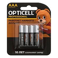 Элемент питания OPTICELL LR03 Professional BL4 AAA (цена за 4 шт.) (батарейка)