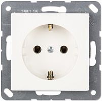 Розетка с заземлением без рамки Jung EcoProfi 1-м. белый Jung — купить по цене от 844 ₽ | ПрофБезопасность