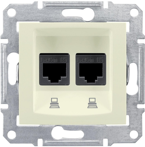 Розетка компьютерная экранированная без рамки Schneider Electric Sedna 2-м. RJ45+RJ45 5e бежевый, Schneider Electric, купить, цена, доставка, безопасность Розетка компьютерная экранированная без рамки Schneider Electric Sedna 2-м. RJ45+RJ45 5e бежевый Schneider Electric — купить по цене от 1 923 ₽ | ПрофБезопасность