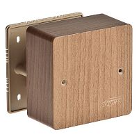 Коробка универсальная для кабель-канала Рувинил 85x85x42 коричневый