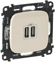 Розетка USB тип A+A без рамки Legrand Valena Allure 2-м. 1500мА слоновая кость Legrand — купить по цене от 4&nbsp;730 ₽ | ПрофБезопасность