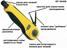 Инструмент для заделки LAN Nikomax NMC-3640R (без ножа)