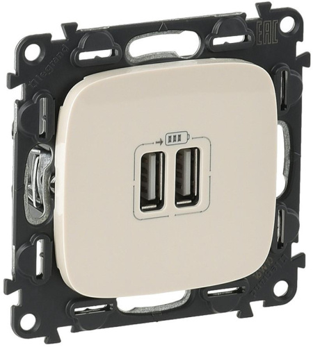 Розетка USB тип A+A без рамки Legrand Valena Allure 2-м. 1500мА слоновая кость Legrand — купить по цене от 4&nbsp;730 ₽ | ПрофБезопасность