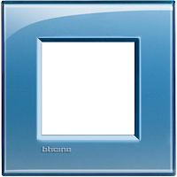 Рамка прямоугольная Legrand BTicino LivingLight 2 мод Голубой 