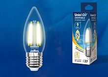 Лампа светодиодная диммируемая Uniel Air C35 Свеча LED-C35-9W/NW Е27 220В 9Вт 4000К Uniel — купить по цене от 370 ₽ | ПрофБезопасность