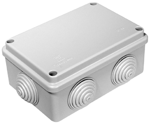 Коробка распределительная атмосферостойкая HF Промрукав 120x80x50мм под винт IP55 серый (60шт)