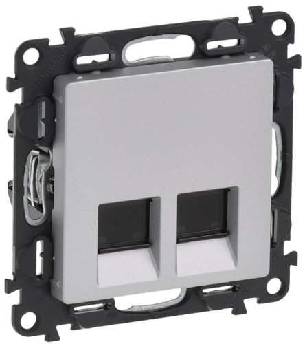 Розетка компьютерная без рамки Legrand Valena Life 2-м. RJ45+RJ45 6e алюминий, Legrand, купить, цена, доставка, безопасность Розетка компьютерная без рамки Legrand Valena Life 2-м. RJ45+RJ45 6e алюминий Legrand — купить по цене от 4 540 ₽ | ПрофБезопасность