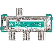 Ответвитель эфирный на 2 отвода Polytron FA 2-16 POLYTRON — купить по цене от 620 ₽ | ПрофБезопасность