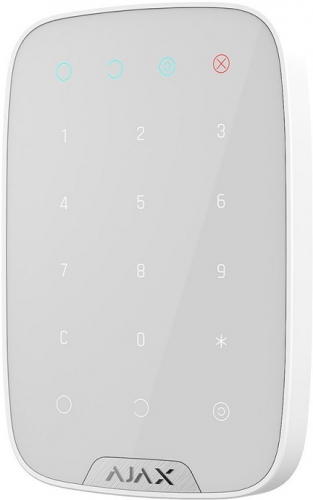 Клавиатура с сенсорными кнопками Ajax KeyPad белый картинка