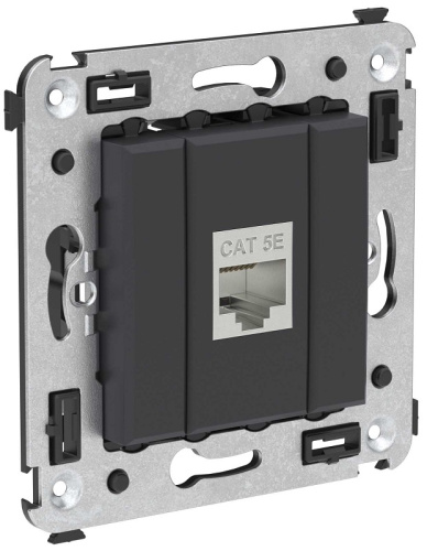 Розетка компьютерная экранированная без рамки DKC Avanti 1-м. RJ45 5е черный матовый DKC — купить по цене от 1&nbsp;384 ₽ | ПрофБезопасность