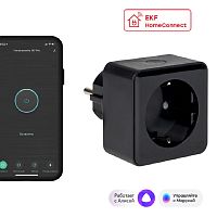 Умная розетка EKF HomeConnect RCS-2-WF 16А черный EKF — купить по цене от 1&nbsp;560 ₽ | ПрофБезопасность