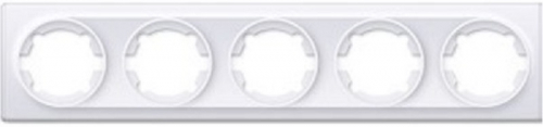 Рамка универсальная OneKeyElectro Florence 5-м. белый картинка