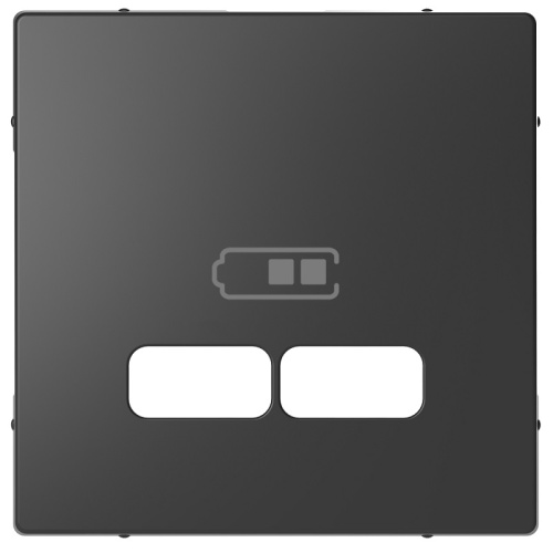 Лицевая панель Schneider Electric Merten D-Life для 2-м. розетки USB антрацит Schneider Electric — купить по цене от 1&nbsp;080 ₽ | ПрофБезопасность