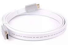 Кабель HDMI Aopen/Qust ACG568F-S-1.8M v2.0, 1.8м белый