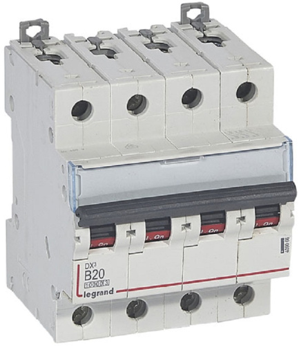 Выключатель автоматический Legrand DX3-E 10000 4п 20А B 16кА