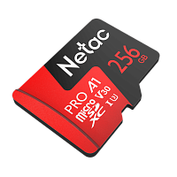 Карта памяти MicroSDXC Netac P500 Extreme Pro 256Gb + адаптер NT02P500PRO-256G-R