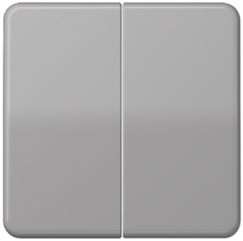 Лицевая панель Jung CD500 для 2-кл. выключателя серый картинка
