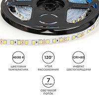 Светодиодная лента 12В Apeyron SMD 2835  120LED 9,6Вт/м 4000К IP20 5м Apeyron — купить по цене от 900 ₽ | ПрофБезопасность
