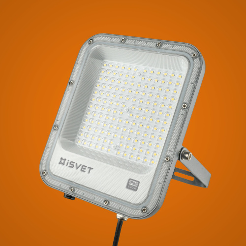 Прожектор светодиодный iSvet USL-107 220В 100Вт 10000Лм 6500K 120° IP65  iSvet — купить по цене от 2&nbsp;800 ₽ | ПрофБезопасность