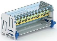 Шина в корпусе на DIN-рейку (кросс-модуль) Tekfor SNK Ni 2х15 3L+PEN синий