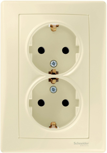 Розетка с заземлением Schneider Electric Sedna 1-м. 2 мод. шторки бежевый Schneider Electric — купить по цене от 789 ₽ | ПрофБезопасность