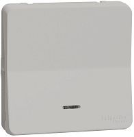Выключатель самовозвратный с подсветкой без рамки Schneider Electric Mureva Styl 1-кл. IP55 белый