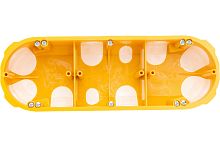 Коробка установочная KOPOS СП 68x209х50мм IP30 гипрок желтый