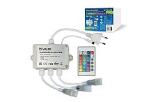Контроллер для светодиодной ленты Uniel ULC-Q444 RGB WHITE 1440Вт с ДУ Uniel — купить по цене от 3&nbsp;105 ₽ | ПрофБезопасность