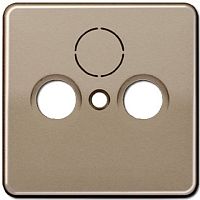 Лицевая панель Jung CD500 для розетки TV+R/TV+R+SAT светлая бронза Jung — купить по цене от 3&nbsp;081 ₽ | ПрофБезопасность