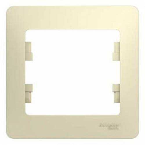 Рамка горизонтальная Systeme Electric Glossa 1-м. бежевый фото 2