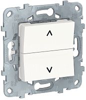 Выключатель жалюзи без фиксации без рамки Schneider Electric Unica New 2-кл. белый