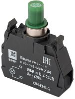 Ламповый блок подсветки светодиодный EKF PROxima XB4 220В зеленый