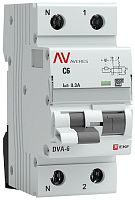 Автомат дифференциального тока АВДТ EKF Averes DVA-6 2п 6А 300мА 6кА C тип A