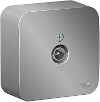 Розетка TV Коннектор накладная Systeme Electric Blanca 1-м. алюминий